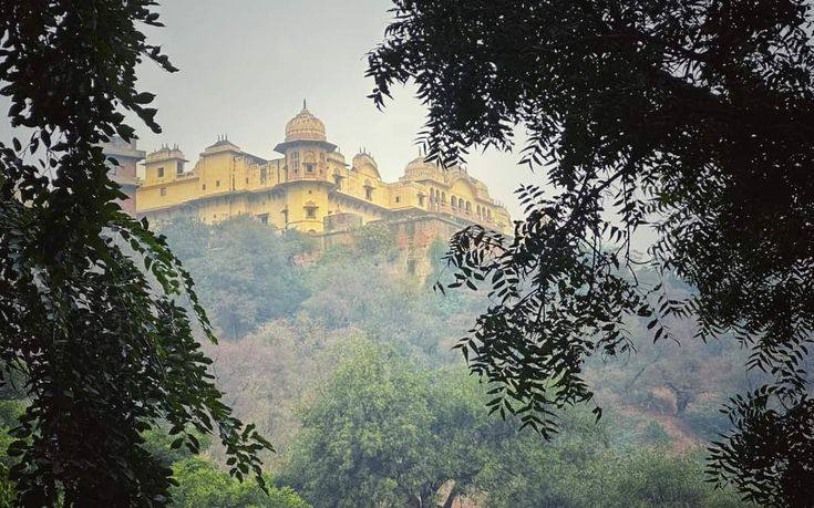 Radha Rani temple steps in Barsana