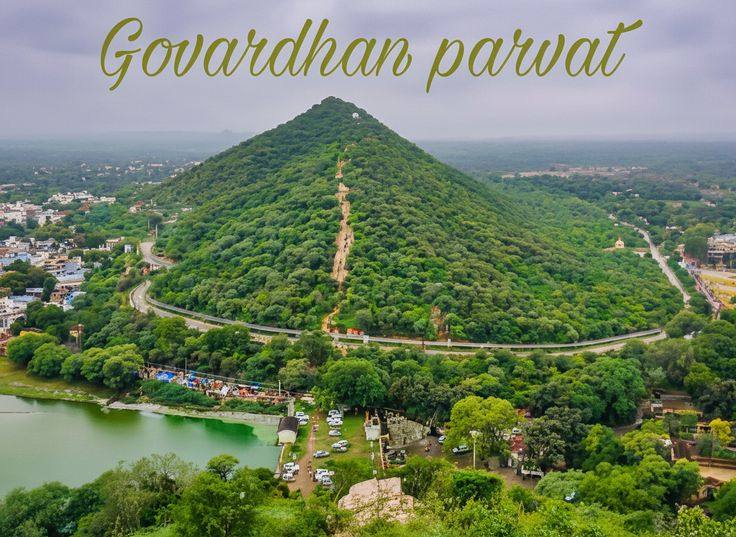 Govardhan hill sacred site, Radha Kund nearby